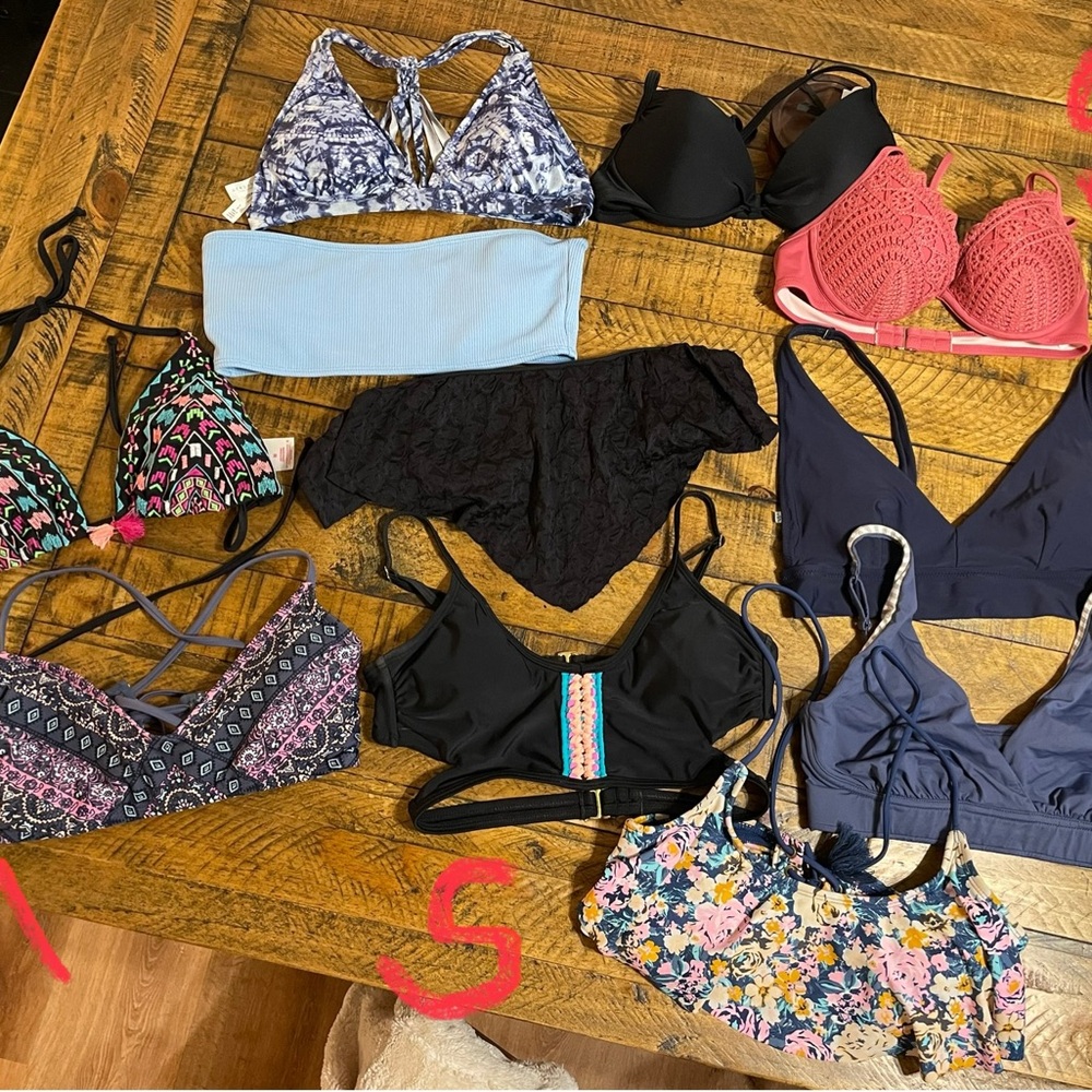 Swimsuit Tops Bundle (11 pcs) – Sizes Small & Medium – Aerie, Target, More!